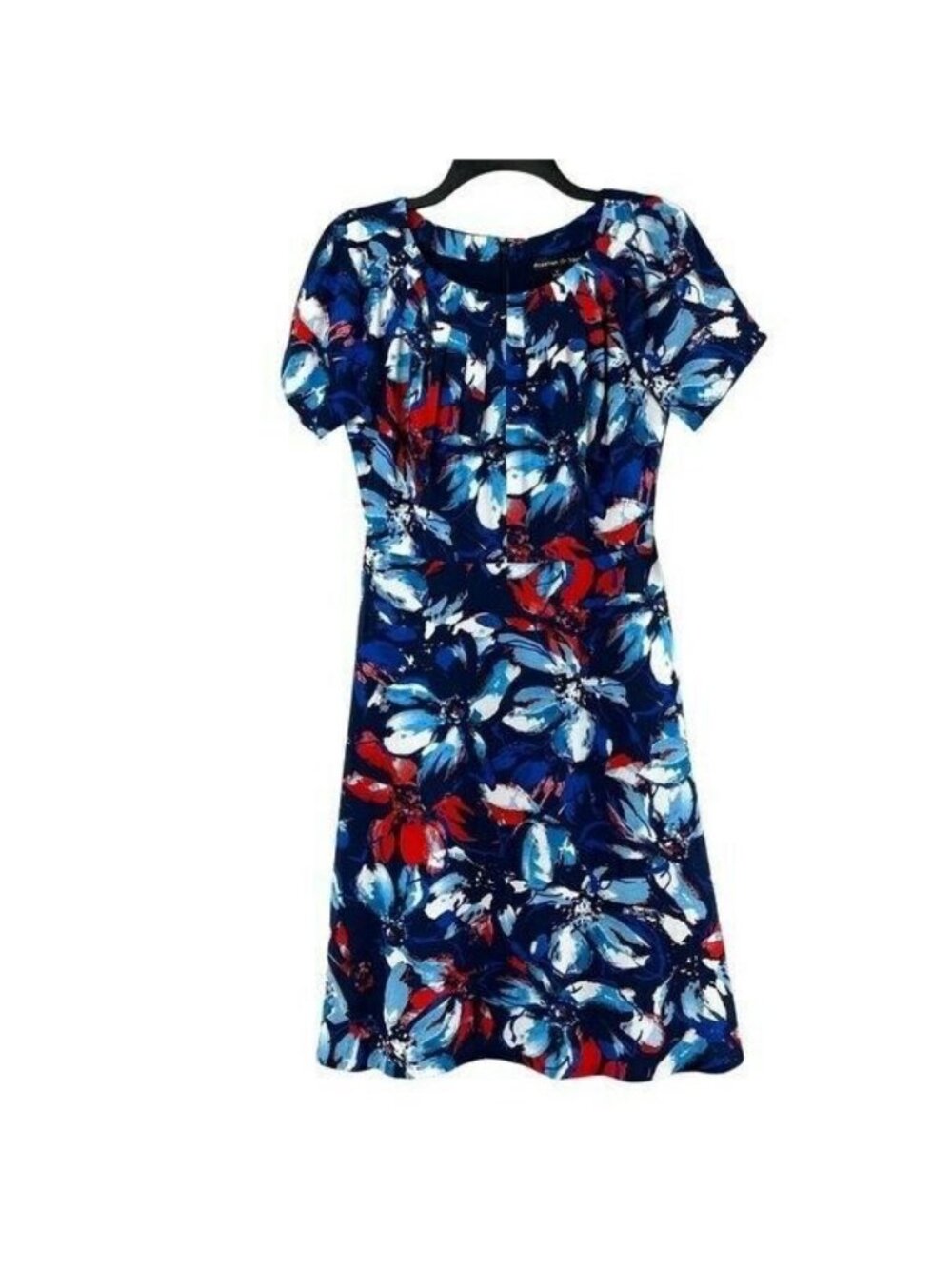 Preston York Women Floral Short Sleeve Pattern Dress Size 6